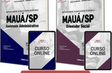Apostilas Concurso Mauá / SP 2023, Assistente ADM e Orientador Social