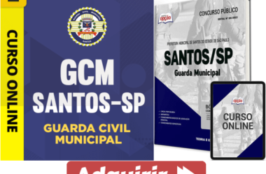 Apostila e Curso Concurso Santos / SP 2023, Guarda Civil Municipal