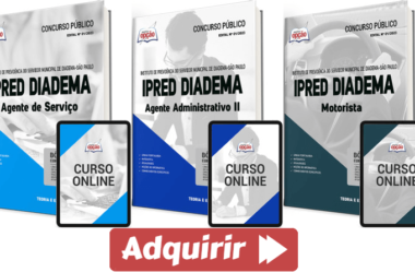 Apostilas Concurso IPRED Diadema / SP 2023, Vários Cargos