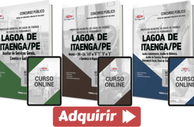Apostilas Vários Cargos Concurso Prefeitura Lagoa de Itaenga / PE 2023