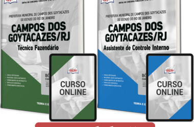 Apostilas Concurso Campos Goytacazes / RJ 2023, Assistente Controle Interno e Técnico Fazendário