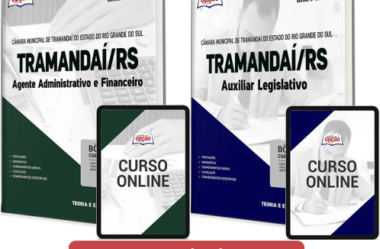 Apostilas Concurso Câmara Tramandaí / RS 2023, Aux. Legislativo e Ag. ADM e Financeiro