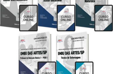 Apostilas Concurso Prefeitura Embu das Artes / SP 2023, Diversos Empregos