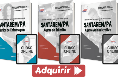 Apostilas Concurso 2023 Prefeitura Santarém / PA, Vários Cargos