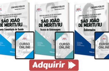 Apostilas Concurso Saúde Prefeitura São João Meriti / RJ 2023, Diversos Cargos