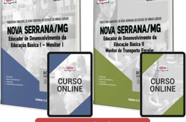 Apostilas Concurso Nova Serrana / MG 2023, Monitor I e Monitor Transporte Escolar