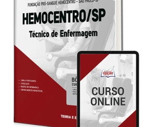 Concurso HEMOCENTRO / SP 2023, Apostila Técnico de Enfermagem