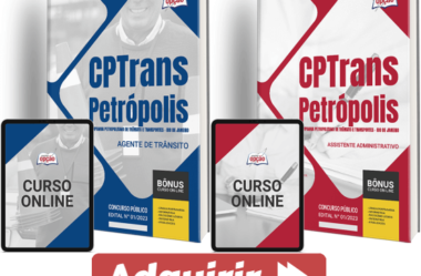 Apostilas Concurso CPTrans Petrópolis / RJ 2023, Agente Trânsito e Assistente ADM