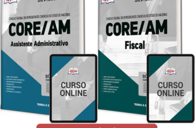 Apostilas Concurso CORE / AM 2023, Assistente Administrativo e Fiscal