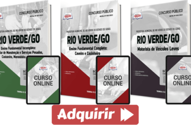 Apostilas Várias Funções Concurso Prefeitura Rio Verde / GO 2024