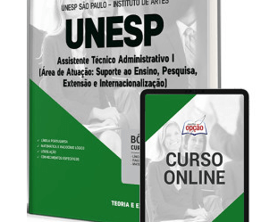 Apostila Concurso Instituto Artes UNESP / SP 2024, Assistente Técnico Administrativo I