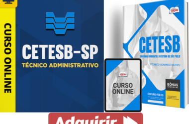 Apostila e Curso Concurso CETESB 2024, Técnico Administrativo