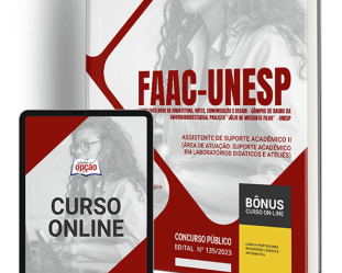 Apostila Concurso FAAC Bauru UNESP 2024, Assistente Suporte Acadêmico II