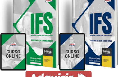 Apostilas Concurso IFS 2024, Assistente Administração e Assistente Alunos