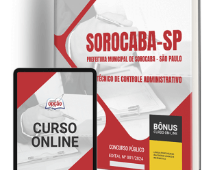 Concurso Sorocaba / SP 2024, Apostila Técnico Controle Administrativo