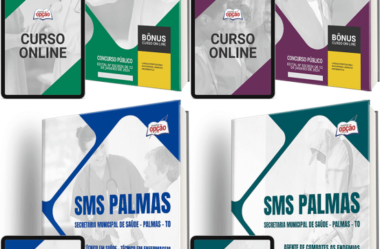 Apostilas Concurso SMS de Palmas / TO 2024, Diversos Cargos