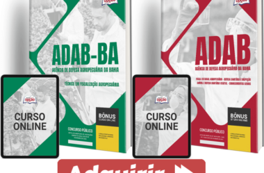 E-books e Apostilas Concurso ADAB 2024, funções: Técnico e Fiscal