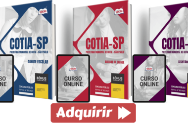 Apostilas Concurso Educação Prefeitura Cotia / SP 2024, Vários Empregos