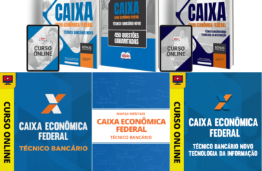 Apostilas e Cursos Concurso CAIXA 2024, Técnico Bancário Novo