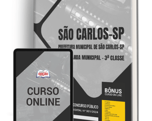 Apostila Concurso Prefeitura São Carlos / SP 2024, Guarda Municipal