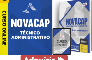 Apostila e Curso Concurso NOVACAP 2024, Técnico Administrativo