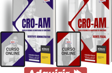 Apostilas Concurso CRO / AM 2024, Assistente Administrativo e Agente Fiscal