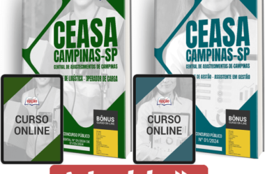 Apostilas Concurso CEASA Campinas / SP 2024, Operador Carga e Assistente Gestão