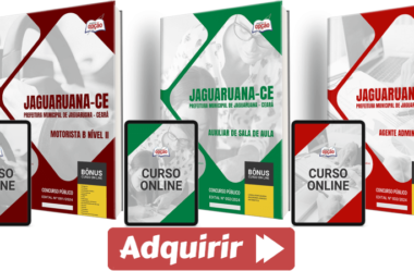 Concurso Prefeitura Jaguaruana / CE 2024, Apostilas Diversos Cargos