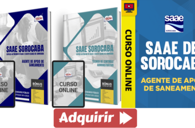 Apostilas e Curso Agente e Técnico Concurso SAAE Sorocaba / SP 2024