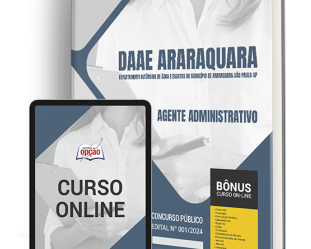 Apostila 2024 Concurso DAAE Araraquara / SP, Assistente Administrativo