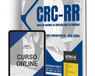 Concurso CRC / RR 2024, Apostila Preparatória Assistente Administrativo