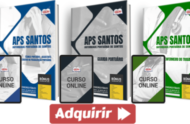 Apostilas Guarda, Enfermeiro Trabalho e Técnico Concurso APS Santos / SP 2024