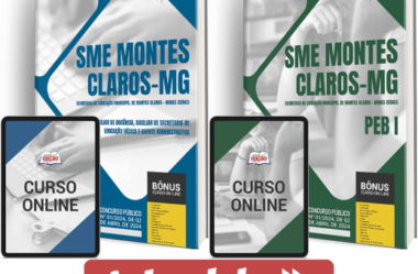 Apostilas Concurso SME Montes Claros / MG 2024, Vários Cargos