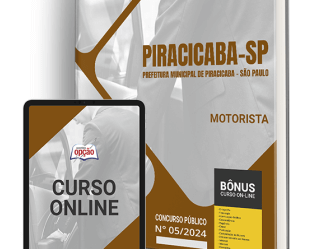 Apostila Concurso Prefeitura de Piracicaba / SP 2024, Motorista