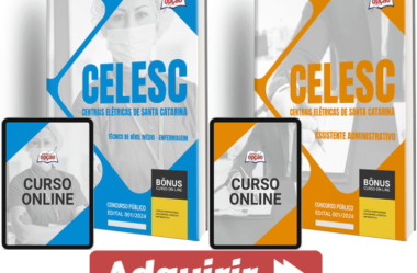 Apostilas Concurso CELESC 2024, Assistente Administrativo e Enfermagem