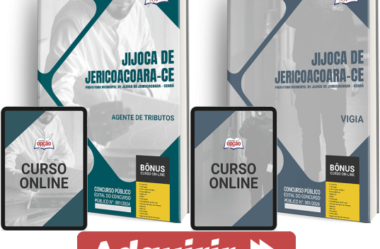 Apostilas Vigia e Agente Tributos Concurso Prefeitura Jijoca de Jericoacoara / CE 2024