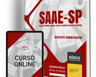 Apostila Concurso SAAE Aparecida / SP 2024, Assistente Administrativo