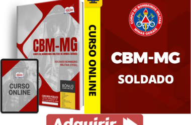 Concurso CBM / MG 2024, Apostila e Curso Soldado Bombeiro Militar