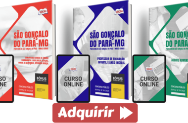 Apostilas Concurso Prefeitura São Gonçalo do Pará / MG 2024, Vários Cargos