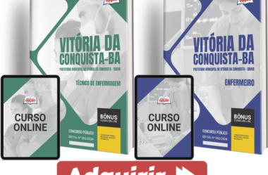 Apostilas Concurso Vitória Conquista / BA 2024, Téc. Enfermagem e Enfermeiro