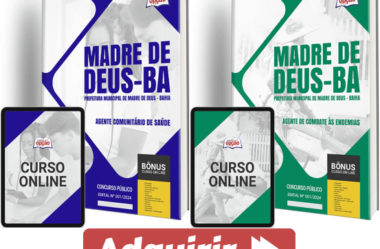 Apostilas Concurso Madre de Deus / BA 2024, Agentes Saúde e Endemias