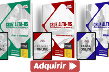 Apostilas Concurso Prefeitura Cruz Alta / RS 2024, Várias Funções