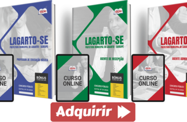 Apostilas Concurso Prefeitura Lagarto / SE 2024, Diversos Cargos