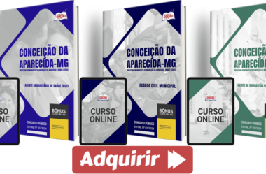 Apostilas Processo Seletivo Prefeitura Conceição Aparecida / MG 2024, Várias Funções