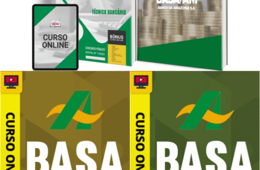 Apostila e Cursos Concurso BASA 2024, Técnico Bancário e Técnico Científico