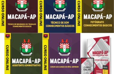 Apostila e Cursos Concurso Câmara Macapá / AP 2024, Diversos Cargos