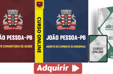 Apostila e Cursos Agentes Saúde e Endemias Concurso João Pessoa / PB 2024