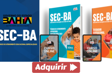 Processo Seletivo SEC / BA 2024, Apostilas e Curso para Cuidador e Técnico