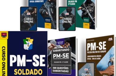 Apostilas e Curso Concurso PM / SE 2025, Soldado e Oficiais