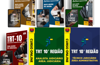 Apostilas e Cursos Concurso TRT 10ª Região 2025, Técnico e Analista Judiciários